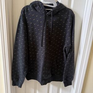 Nike Black Hoodie with Gold Accents